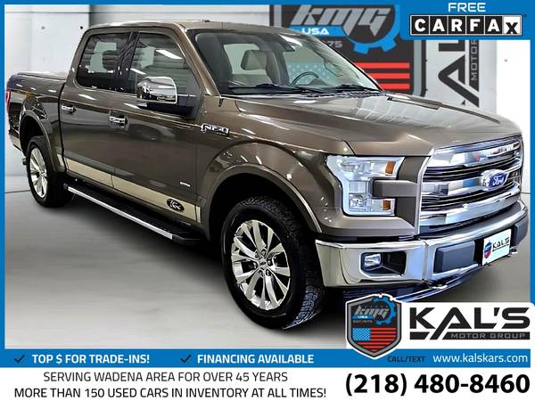 2015 Ford F150 F 150 F-150 Lariat SuperCrew 55-ft Bed 1