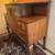Beautiful Antique Tiger Oak Sideboard on Wheels 2 thumbnail