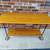 Rustic Style Sofa Table Made of Pine Wood with Metal Scrolled Legs. 6 thumbnail