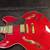 Luna ATH 501 Hollow Body Red Electric Guitar with Case 2 thumbnail