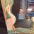 Hand-Carved Wooden Mirror with Bird and Flowers Vintage 5 thumbnail