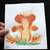 Original Spotted Mushroom Illustration - Hand-Signed 8x8 Watercolor & 1 thumbnail