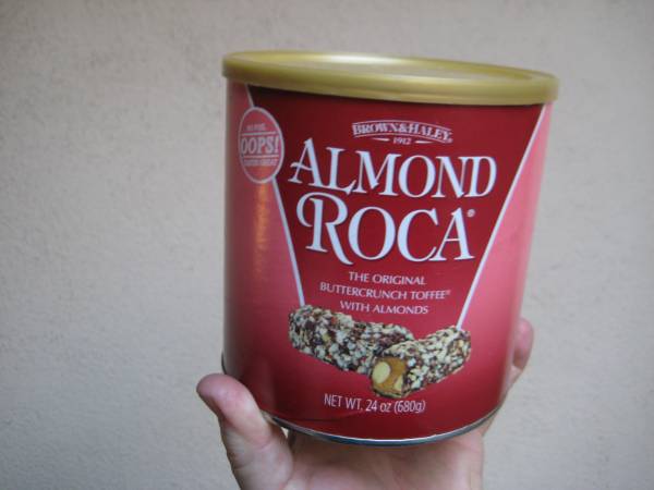 Almond Roca- Large Can- 24 Oz. Good Bargain price. Less than others. 1