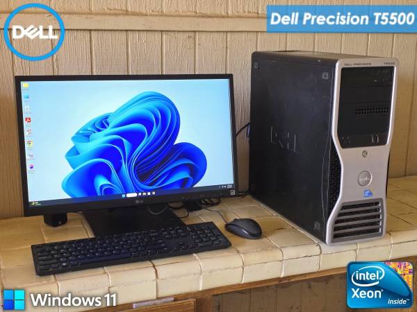 Dell Precision T5500 PC | Desktop Tower Computer | Windows 11 Pro 1