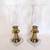 Group of Vintage Brass Candle Holders with White Stone Bases 2 thumbnail