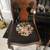 Vintage Splat-back Chairs with Needlepoint Seats. 4 thumbnail