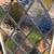 ANTIQUE LEADED STAINED GLASS WINDOW,METAL FRAME, BEAUTIFUL COLORS %%#% 1 thumbnail