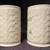 Belleek Himself & Herself Tall Mugs Woven Texture & Shamrocks 4 1/2" 1 2 thumbnail