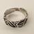 SILVER/PLATINUM/DIAMONDS MEDIUM LEAF BAND 1 thumbnail