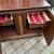 Vintage Mid Century Chinoiserie rolling bar cart w/ formica top A263 21 thumbnail