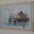 Vintage Original Painting - Fishing Boats at Dock - John Luini signed 5 thumbnail