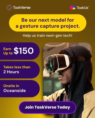 $150 for 90 minutes | Join TaskVerse’s Next-Gen Project in Oceanside 1