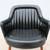 Vintage Mid-Century Modern Black Naugahyde & Walnut Executive Armchair 14 thumbnail