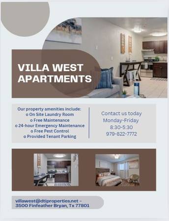 Let schedule a tour today, move in tomorrow! 1