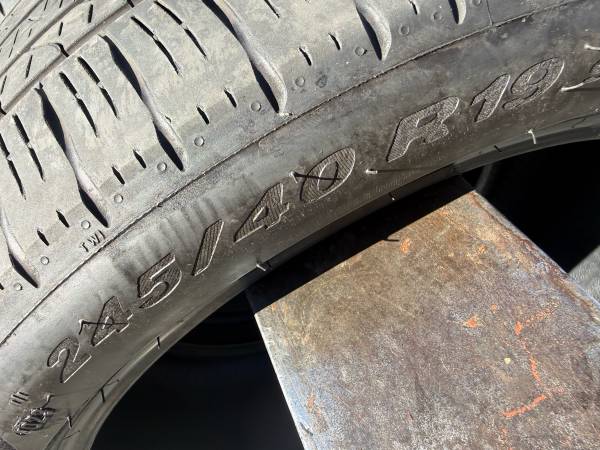 245/40/19 Pirelli (2 Tires) $60.00/ Both 1