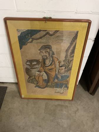 Asian Painting on Rice Paper - Rare - $250 1