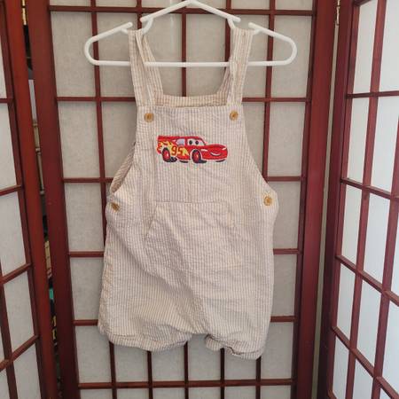 Disney Baby Overalls with Lightning McQueen Embroidered 24 months 1
