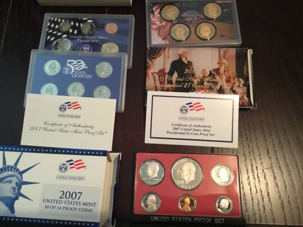 2007 PROOF SET, 1978 PROOF SET AND PCGS COINS 1
