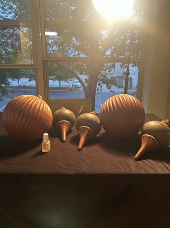 Large hand painted Christmas Ornaments Antiques 1