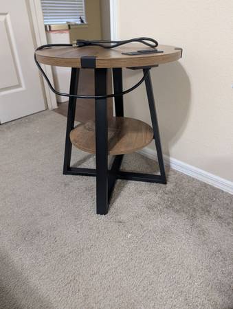 Tall End Wooden Table 1