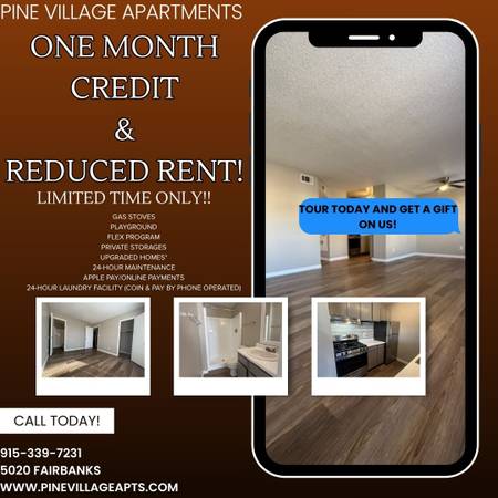 📢 HUGE SAVINGS! GET 1 MONTH FREE & REDUCED RENT! 1