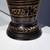 Vintage Black Lacquered Brass Etched Vase 8 thumbnail