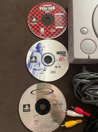 Sony PlayStation 1 Video Game Console- w/2 original controllers, cords - $60 (Ramona)63470811420931124