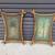 Vintage Pair of Bamboo Frame Palm Tree Paintings on Bent Bamboo Frame. 1 thumbnail