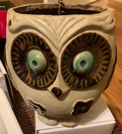 Hanging owl planter 1