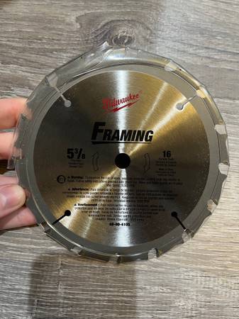 Milwaukee 5 3/8” circular saw blade BRAND NEW 1