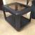 Black End table with beveled glass top 15 thumbnail