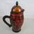 VTG 1970's Russian Khokhloma Hand Painted Lacquered Wood Pitcher 6 thumbnail