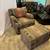 Vintage Upholstered Southwest Aztec Armchair with Ottoman Bohemian 2 thumbnail