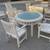 TEAK OUTDOOR DINING SET 2 thumbnail