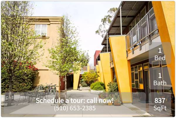 $2,495 / 1br - 837ft2 - Make your home with us! Lovely community with great style! (Oakland)64030488336769121