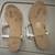 SheSole White Thong Style Sandals Faux Pearl Rhinestone Embellished SZ6 5 thumbnail