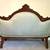 Antique Carved Mahogany Wood Ballon Cameo Back Sofa Couch Settee 7 thumbnail