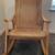 VINTAGE RUSTIC HANS WEGNER STYLE MID CENTURY WOOD & ROPE ROCKING CHAIR 3 thumbnail
