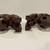 Vintage Asian Hand Carved Wooden Guardian Foo Dogs Floating Balls Insi 8 thumbnail
