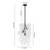 3-Light Bubble Glass Chandelier, White Finish 9 thumbnail