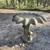 Vintage Concrete Scalloped Edge Birdbath W/ Mushrooms Base 1 thumbnail