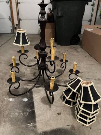 9 Chandelier shades $18 firm 1