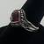 Sterling Silver Red & White Cubic Zirconia Size 5 Ring 2 thumbnail