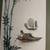 Framed Chinese Junk Boat Fishing Boat Bamboo tree 3 thumbnail