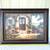 New 45” x 33” framed (Cottage with backyard garden) picture 1 thumbnail