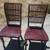 2 Dark Red Wood Chairs 1 thumbnail