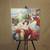Impressionist Painting, 2 Women and Flowers, oil on canvas 2 thumbnail
