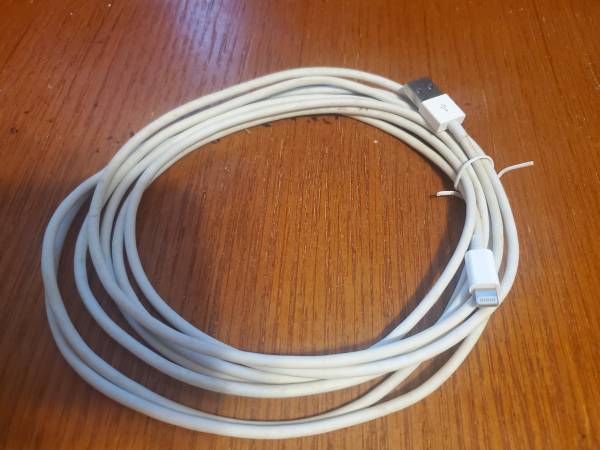USB-A to Apple Lightning Cable - 118" Long 1