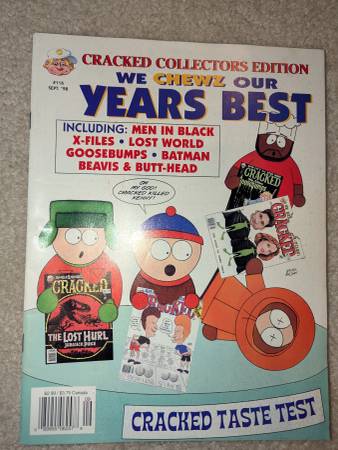 Cracked Collectors Edition Magazine 1998 south park beavus butthead ba 1