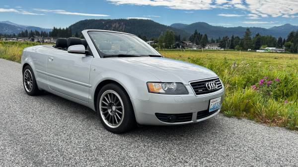 2004 Audi A4 V6 3.0 Convertible low mileage - very nice car - $10,500 (Leavenworth)63442590190593121
